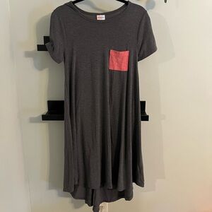 Grey midi T-shirt dress